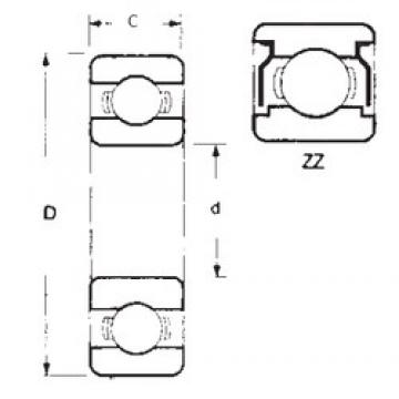 50 mm x 72 mm x 12 mm  50 mm x 72 mm x 12 mm  FBJ 6910ZZ deep groove ball bearings