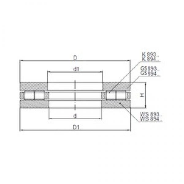 ISO 89318 thrust roller bearings #3 image