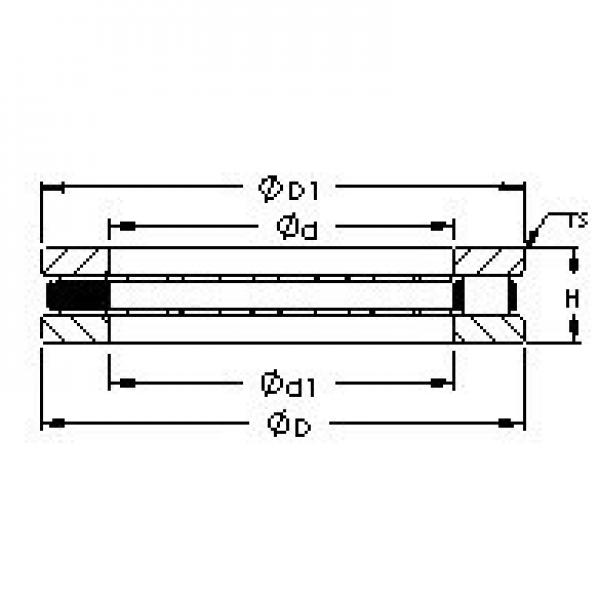 AST 81109 M thrust roller bearings #3 image