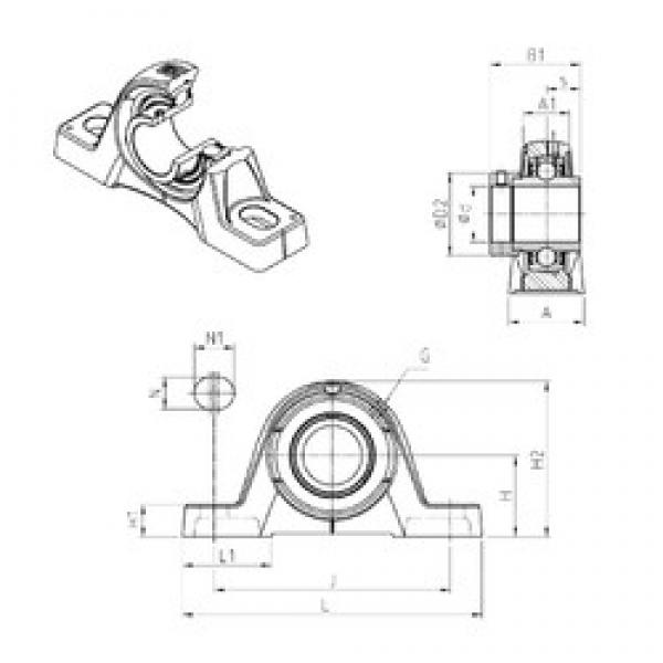 SNR EXPE204 bearing units #3 image