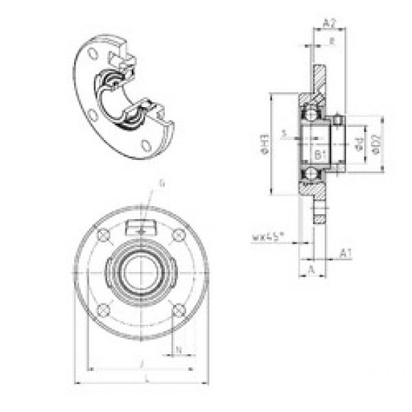SNR ESFCE207 bearing units #3 image