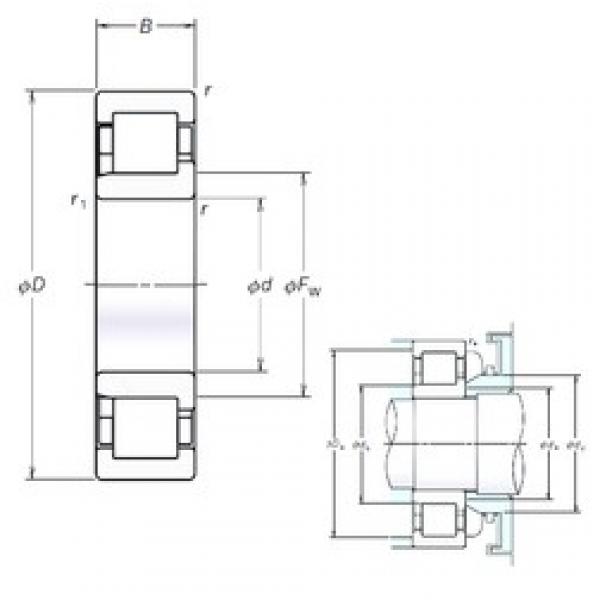 150 mm x 270 mm x 73 mm  150 mm x 270 mm x 73 mm  NSK NJ2230EM cylindrical roller bearings #3 image