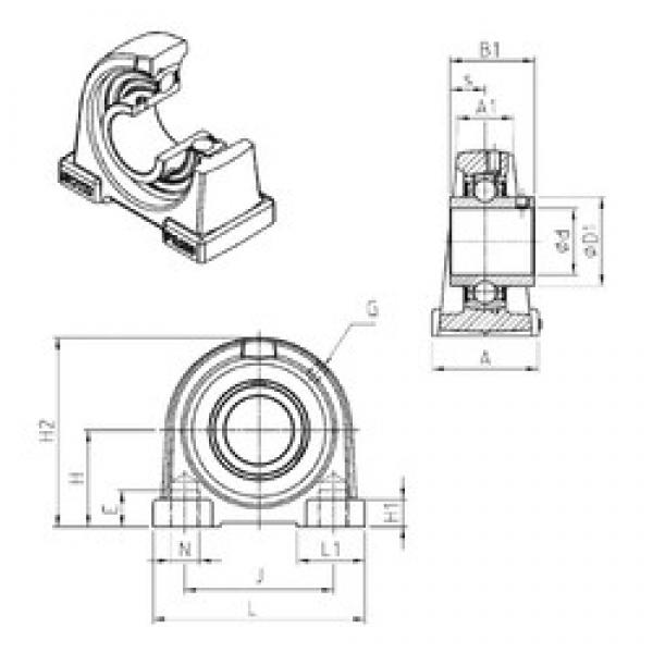 SNR UCPA202 bearing units #3 image