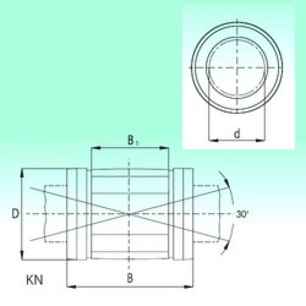 25 mm x 40 mm x 58 mm  25 mm x 40 mm x 58 mm  NBS KN2558-PP linear bearings #3 image