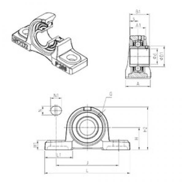 SNR UCP210 bearing units #3 image