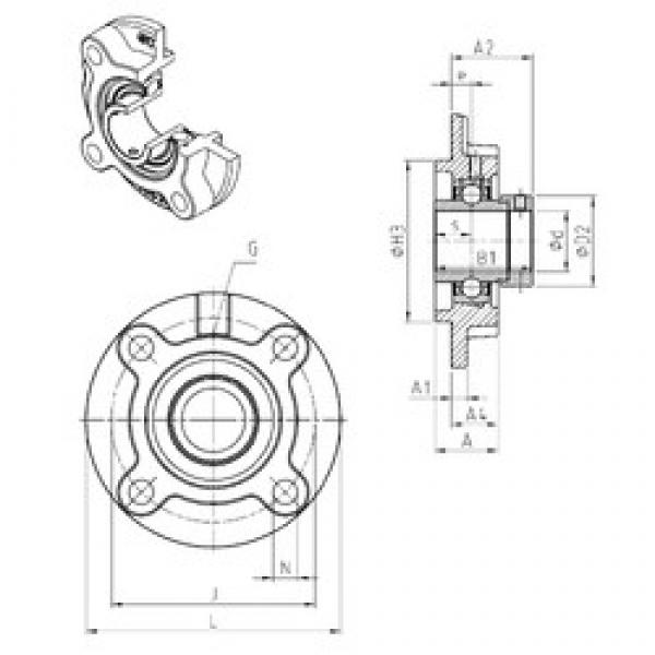 SNR EXFC202 bearing units #3 image