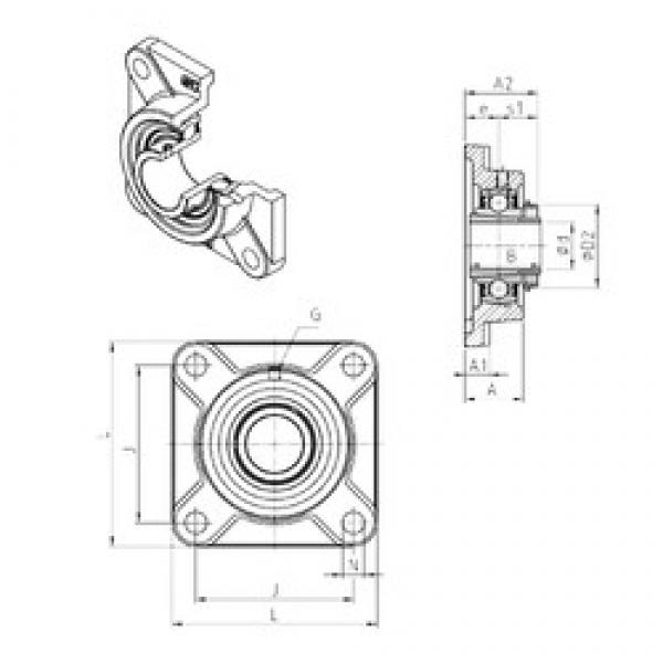 SNR UKF208H bearing units #3 image