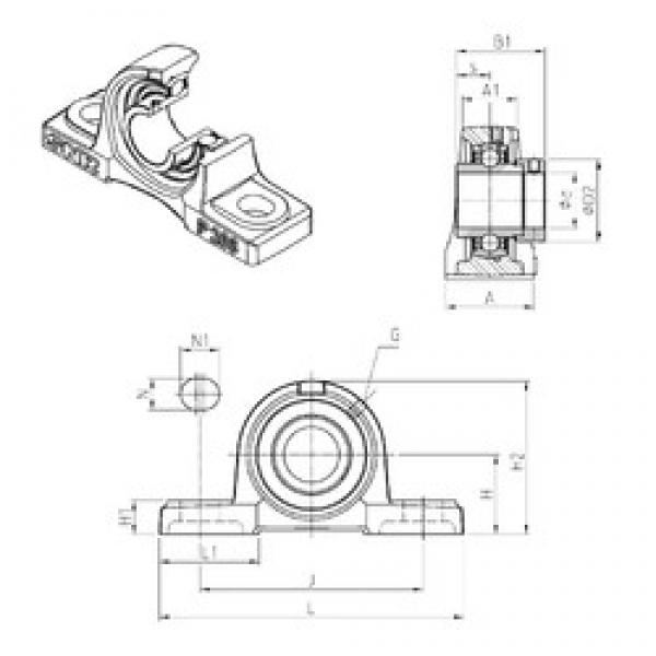 SNR EXP217 bearing units #3 image