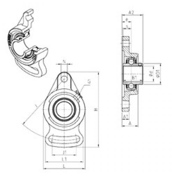 SNR UCFA208 bearing units #3 image