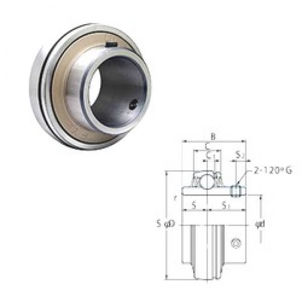 28,575 mm x 62 mm x 38,1 mm  28,575 mm x 62 mm x 38,1 mm  FYH UC206-18 deep groove ball bearings #3 image