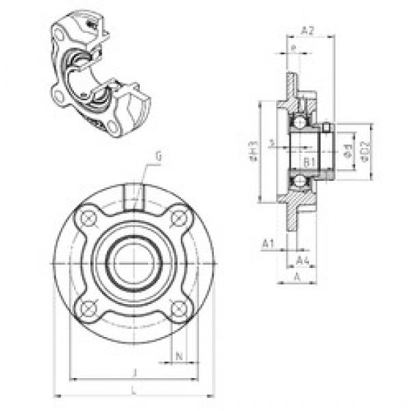 SNR ESFC204 bearing units #3 image