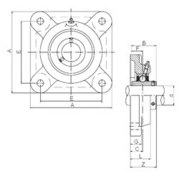 ISO UCF208 bearing units #3 image